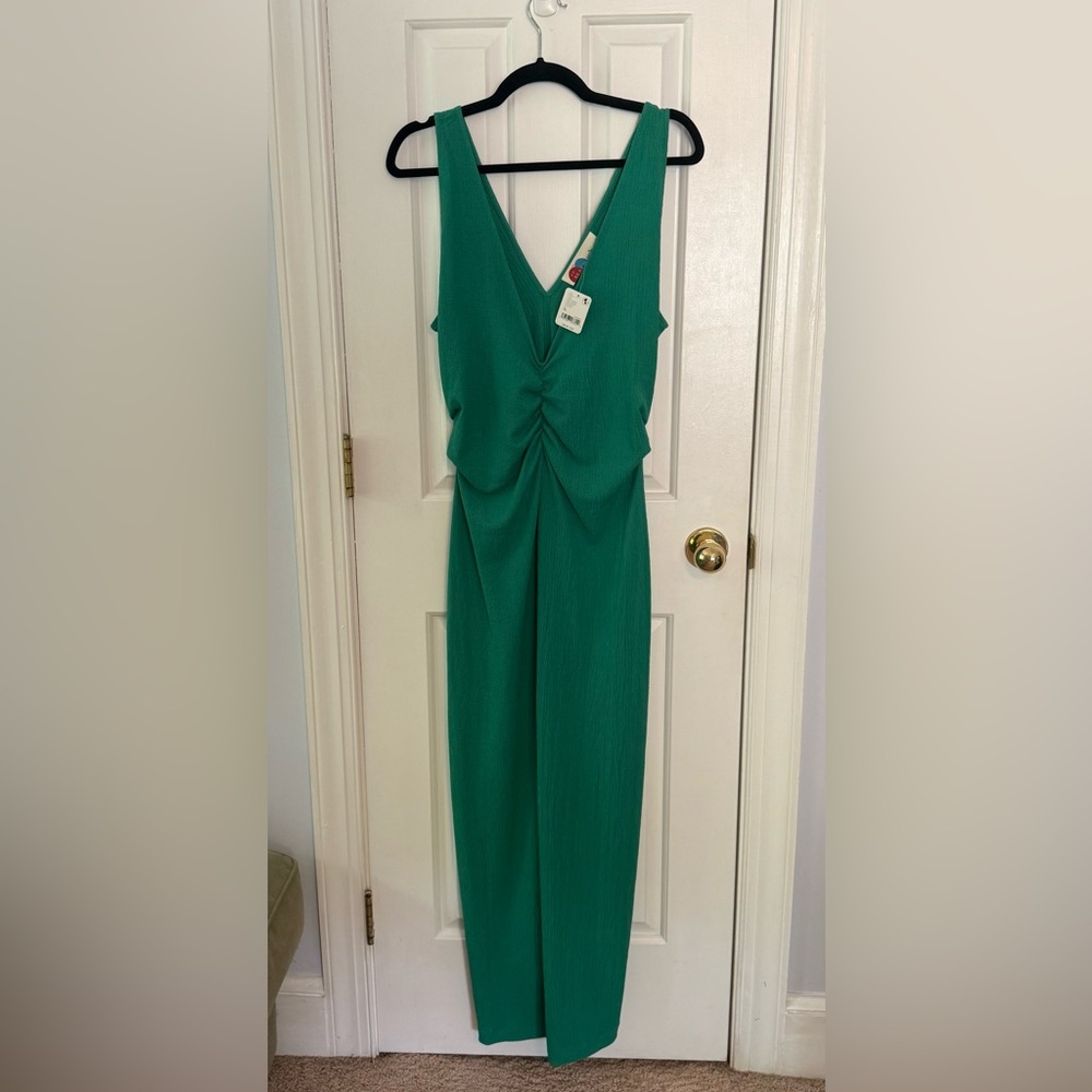 NWT! Free People Lyla Midi Dress-Green- XL